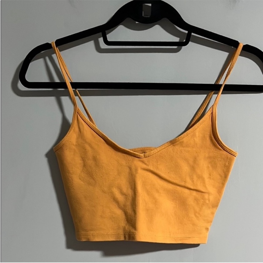Aritzia Sunday Best Orange Roxboro Crop Top